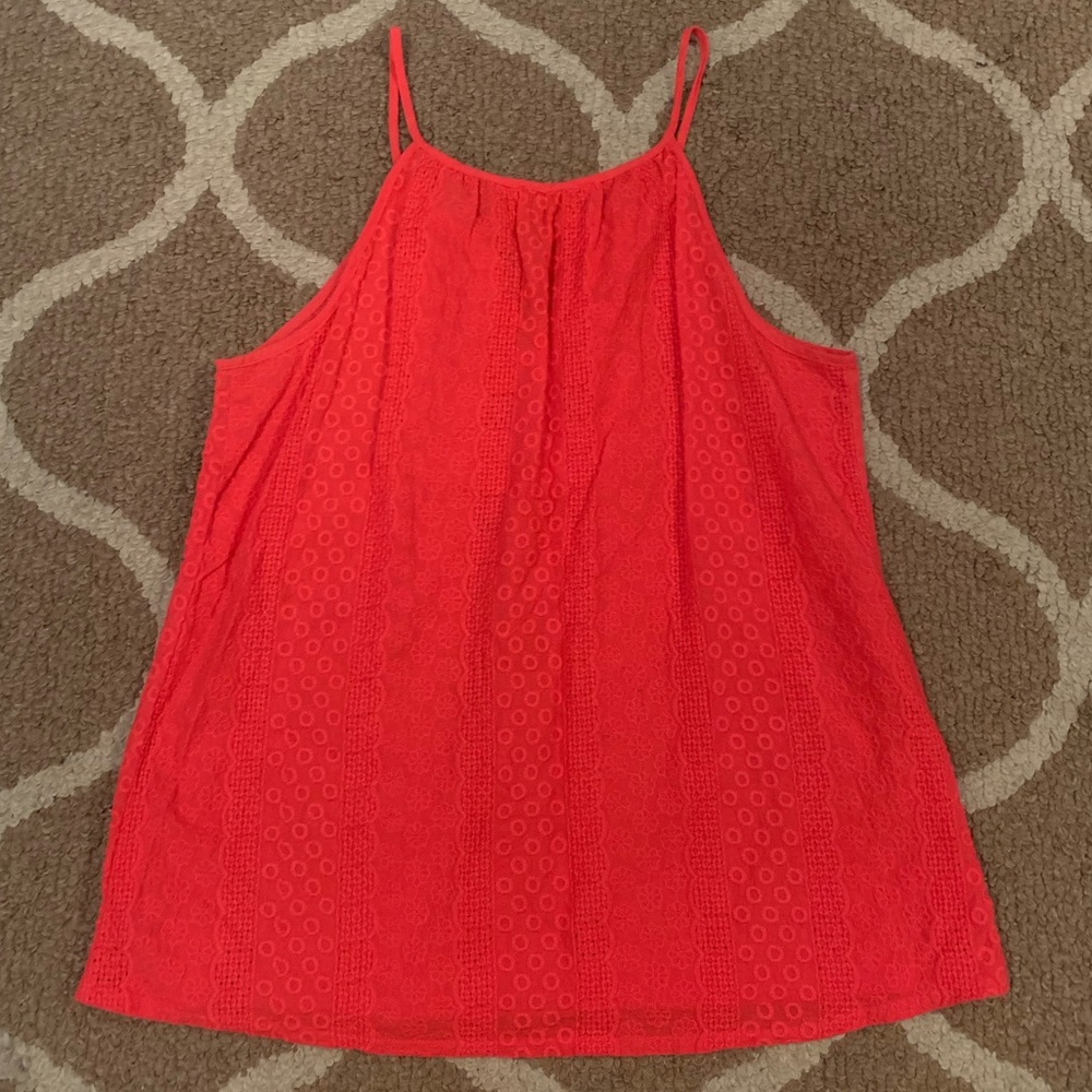 Pink Embroidered Tank Top - Picture 4 of 6